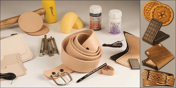 Deluxe Leather Crafting Set by Tandy Leather-55403-00 